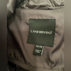 26/28 Lane Bryant Dark Gray Quilted Puffer Jacket
